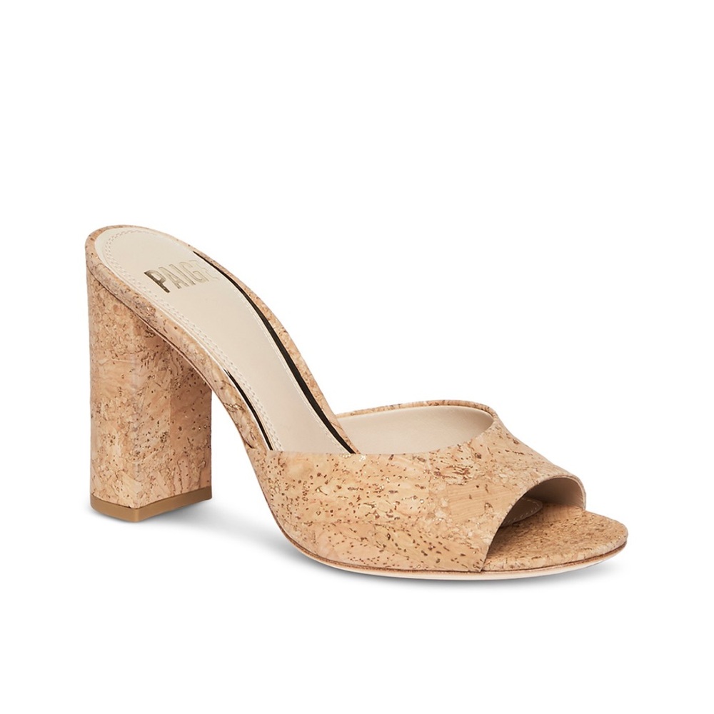 Paige Sloane Cork High Heel Sandals NWOT Sz 8
